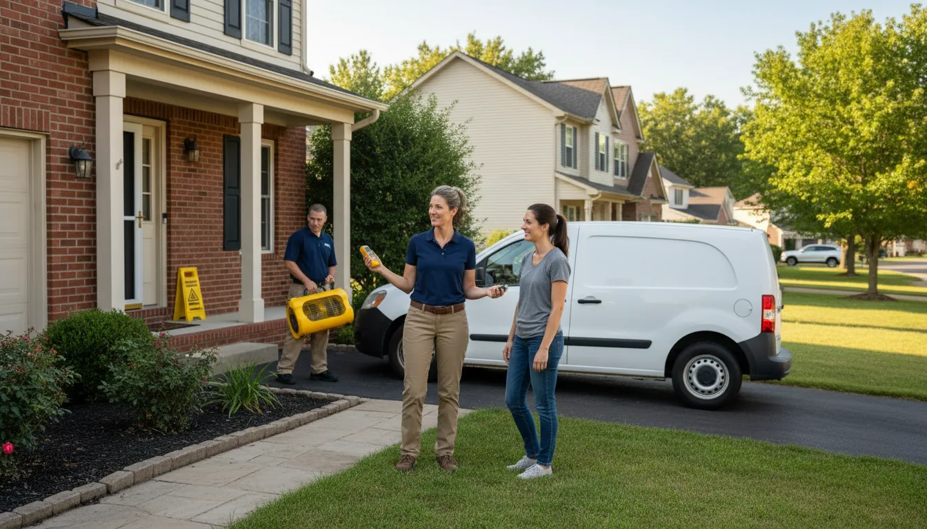 Residential water damage restoration in Evanston, IL